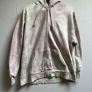 TNA Cozy Fleece Full Zip Hoodie –Tie-Dye Sz M/L